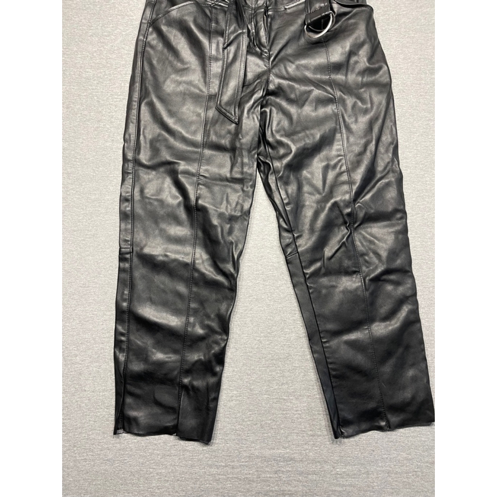 Women's H&M Black Leather Pants Size 10